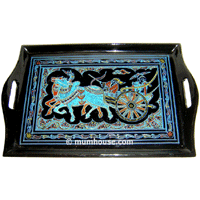 Burmese Lacquer Plate